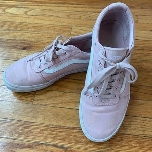 Vans pink lace up sneakers